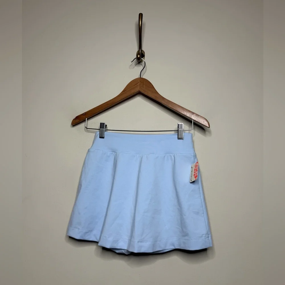 Free People Forehand Polo & Tennis Skort Set in Arctic Snow Combo